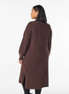 Long knitted dress with high neck, Brown, Model image number 1