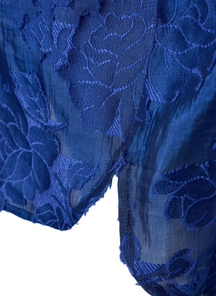 Long jacquard shirt, Mazarine Blue, Packshot image number 3