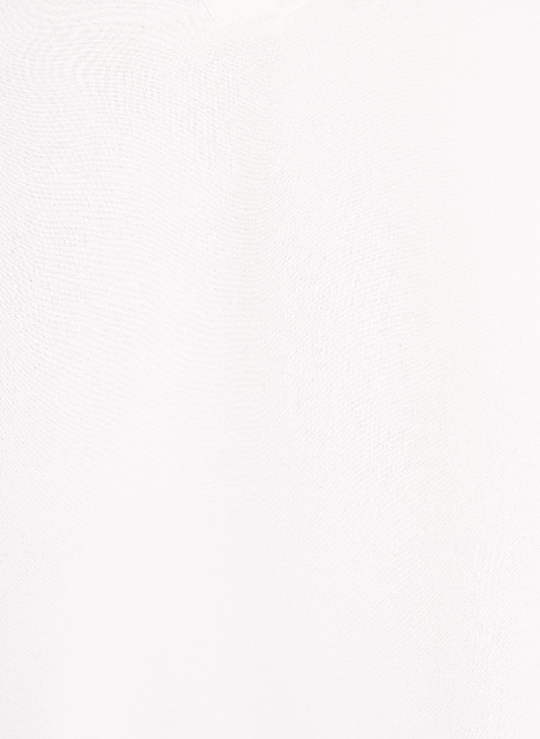 Zizzifashion Blouse with smock cuffs and V-neck, Vanilla, Packshot image number 2