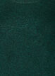 Short knitted dress with wavy hem and slits, Green, Packshot image number 2