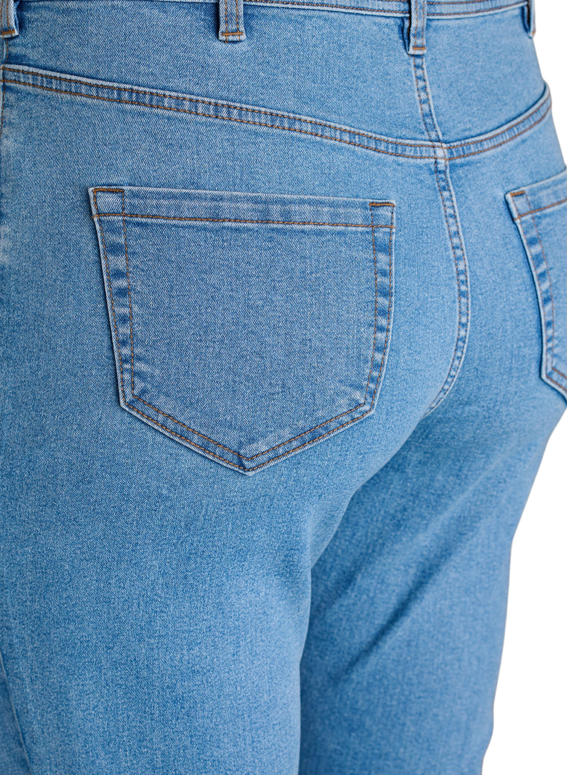 Zizzifashion Jeans with super slim fit, Light Blue, Packshot image number 3
