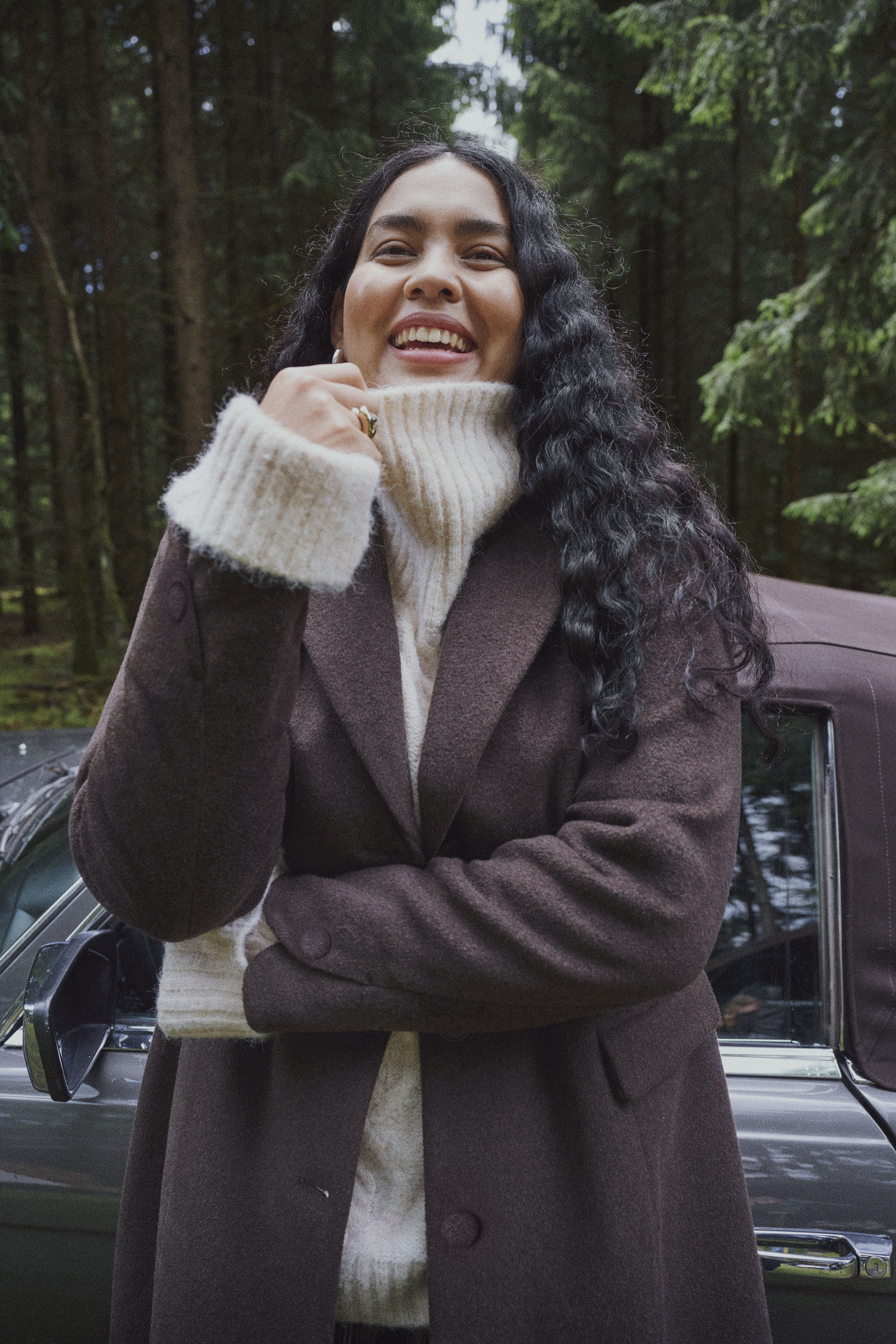 Classic cozy autumn style, , Model