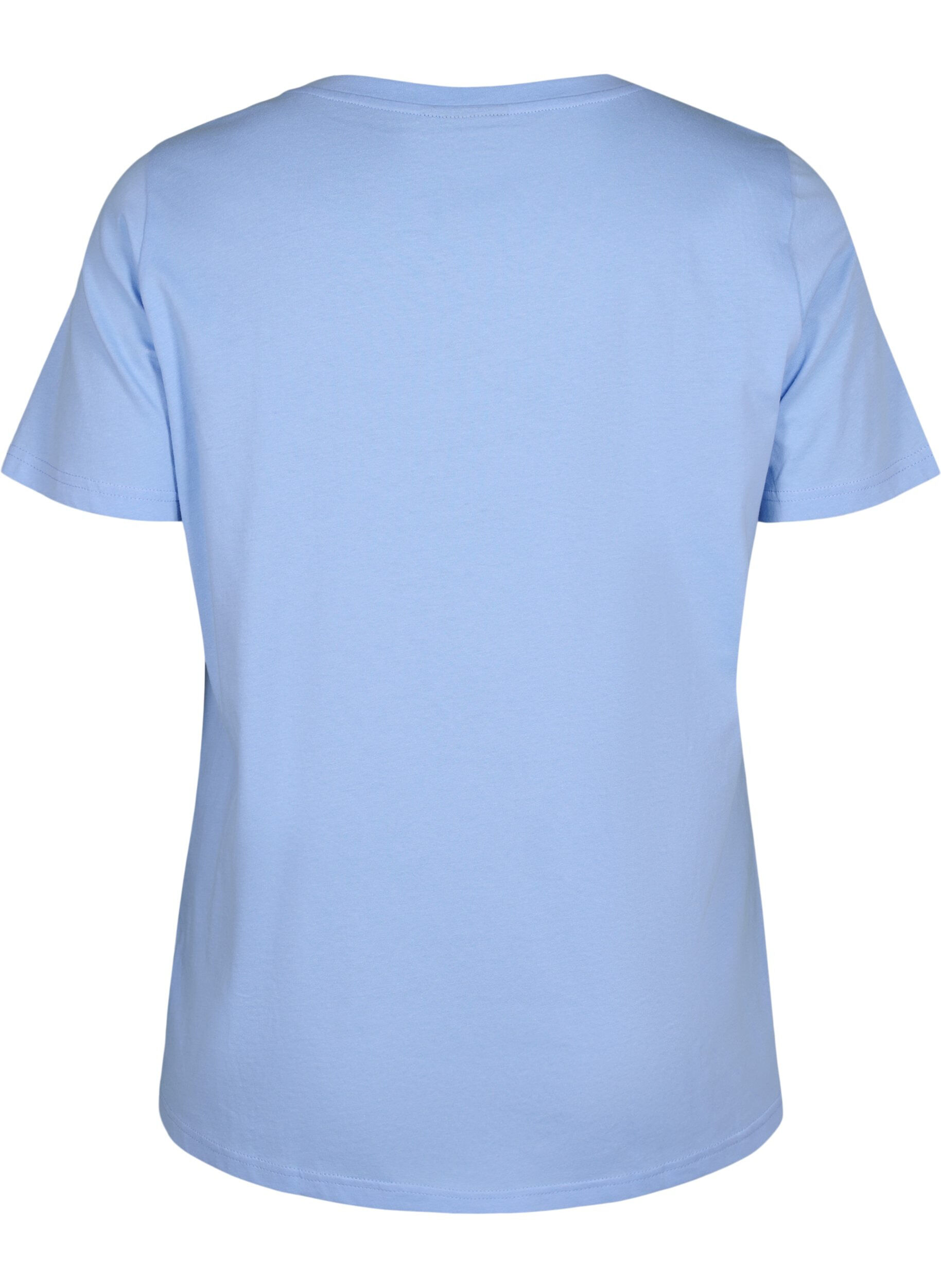 Zizzifashion Cotton T-shirt with text print, Serenity w. Paris, Packshot image number 1