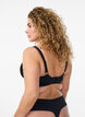 Padded bra with lace, Black, Model image number 2