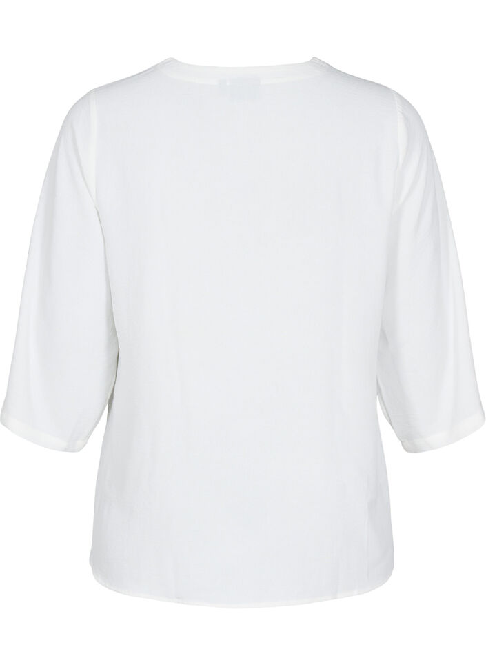 Blouse with 3/4 sleeves, Vanilla, Packshot image number 1