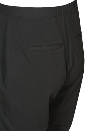 Classic trousers with an elasticated waist, Black, Packshot image number 3