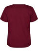 T-shirt in organic cotton with a sporty text print, Red, Packshot image number 1