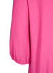 Blouse with texture and 3/4 sleeves, Rose, Packshot image number 3