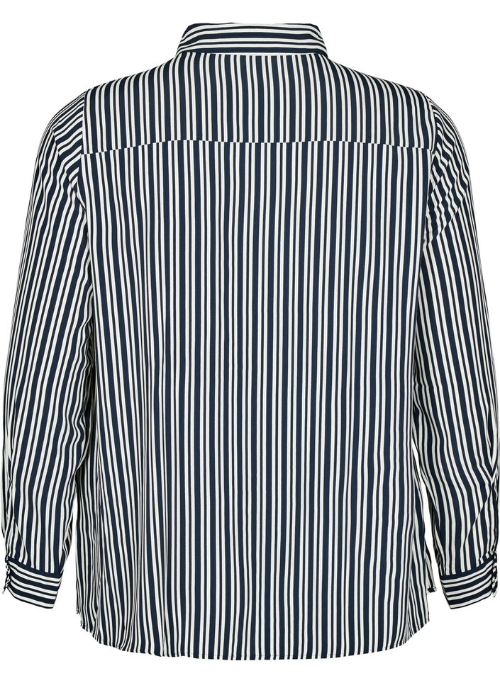 Striped shirt, Blue, Packshot image number 1