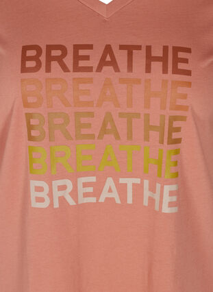 T-shirt with print, Canyon Rose BREATHE , Packshot image number 2