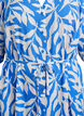 Midi dress with print and tie belt, Blue, Packshot image number 2