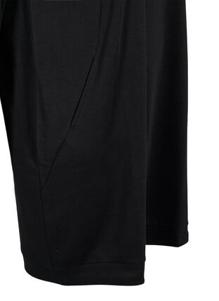 Sweatshirt dress with v-neckline, Black, Packshot image number 3