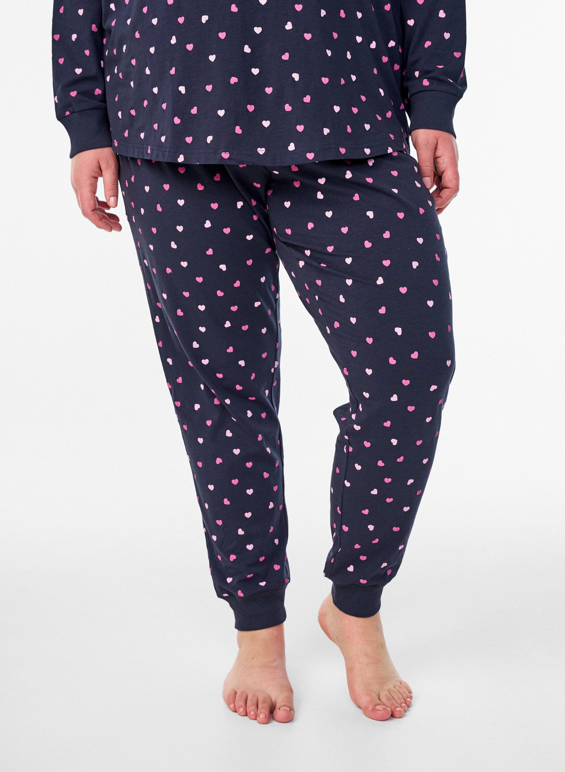 Zizzifashion Printed pyjama bottoms, Blue, Model image number 2