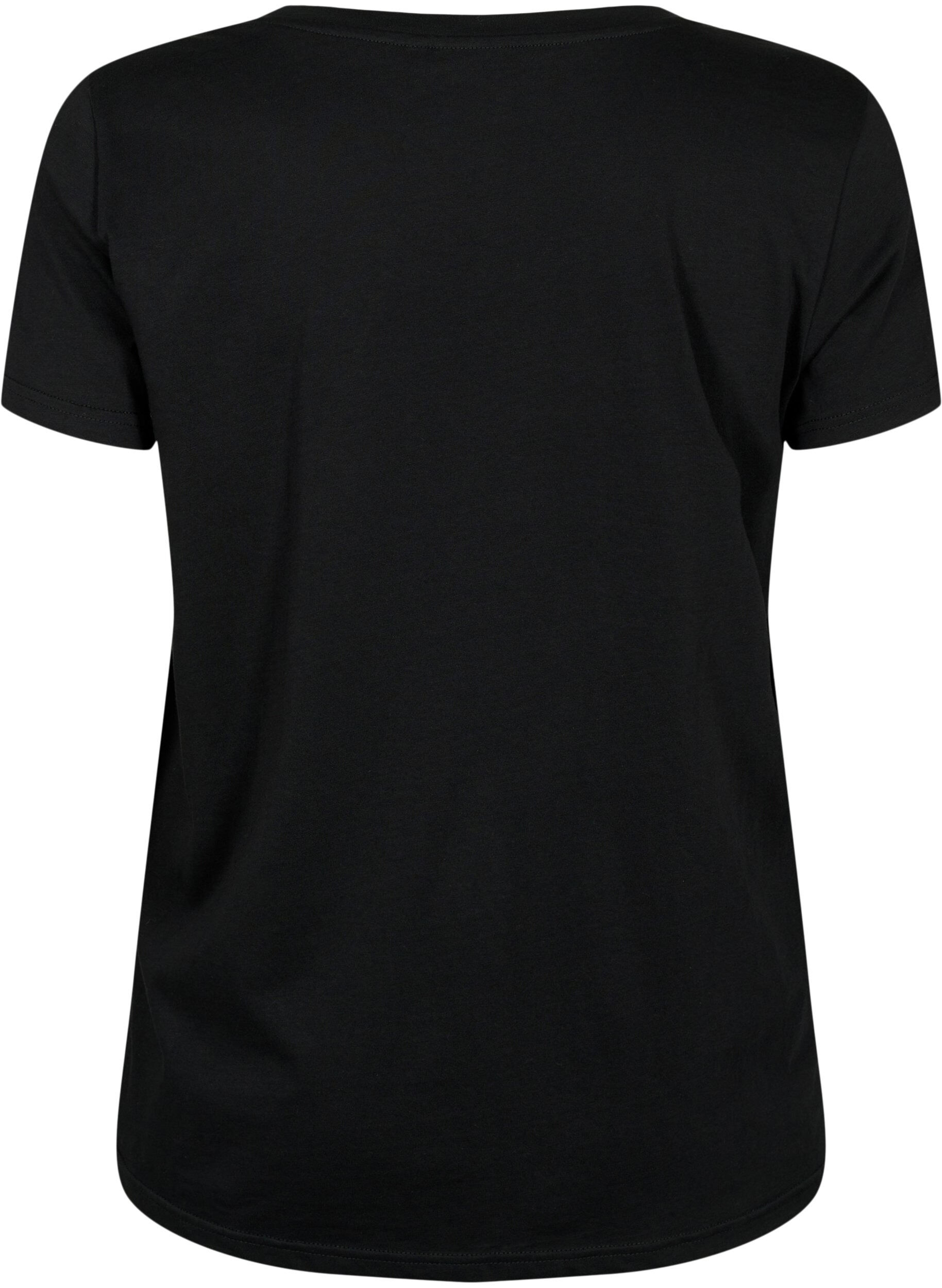 Zizzifashion Sports t-shirt with print, Black w. Winner, Packshot image number 1