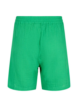 Cotton muslin shorts with pockets, Jolly Green, Packshot image number 1