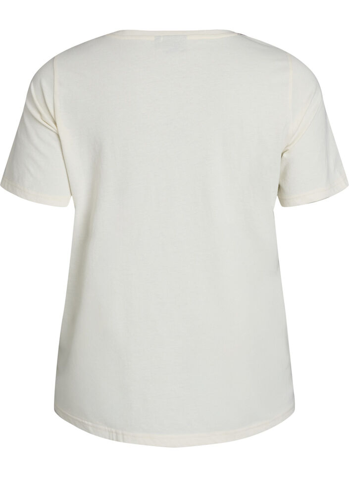 T-shirt with motif, Vanilla, Packshot image number 1