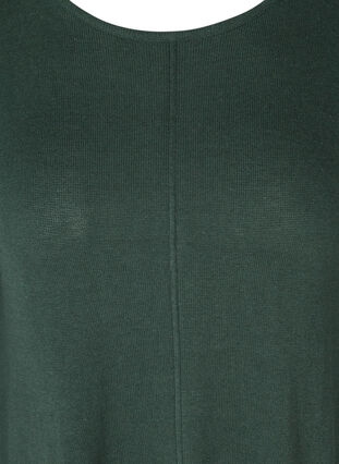 Knitted A-line blouse, Darkest Spruce, Packshot image number 2