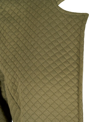 Open cardigan with a quilted pattern, Ivy Green, Packshot image number 2