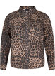 Canvas jacket with leopard print, Leo AOP, Packshot image number 0