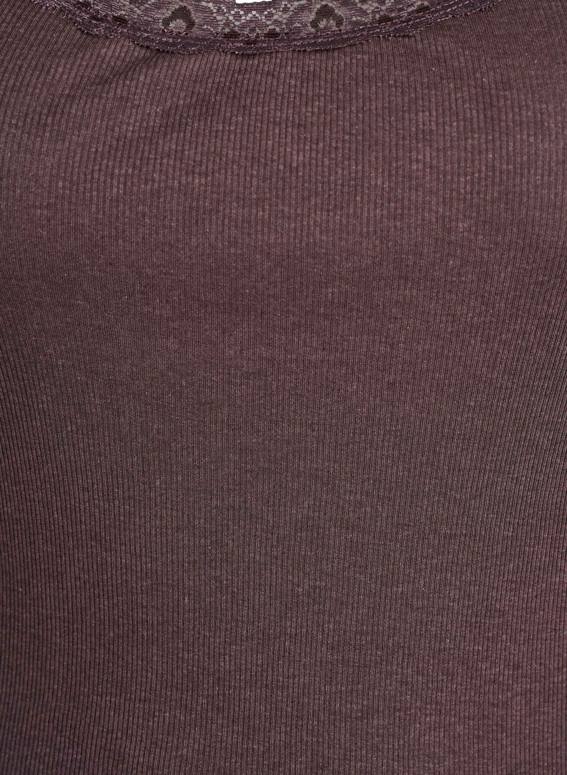 ZizzifashionTop with lace trim, Brown, Packshot image number 2