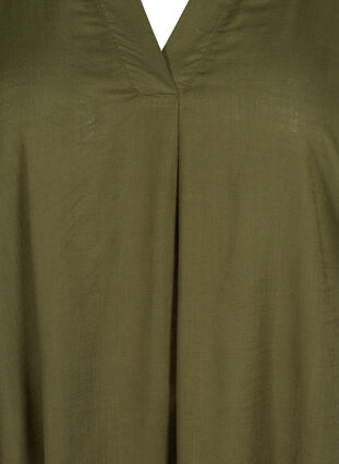 Long-sleeved dress in viscose, Ivy Green, Packshot image number 2