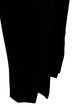 Viscose leggings with a slit at the front, Black, Packshot image number 3
