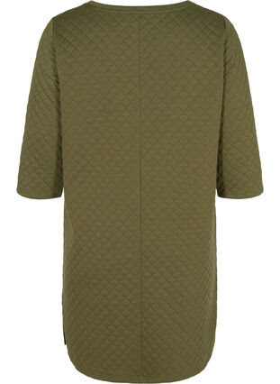 Structured dress with 3/4 sleeves, Ivy Green, Packshot image number 1