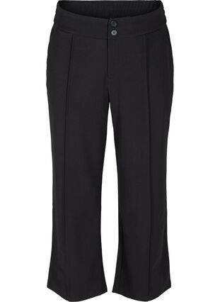 Classic plain trousers, Black, Packshot image number 0