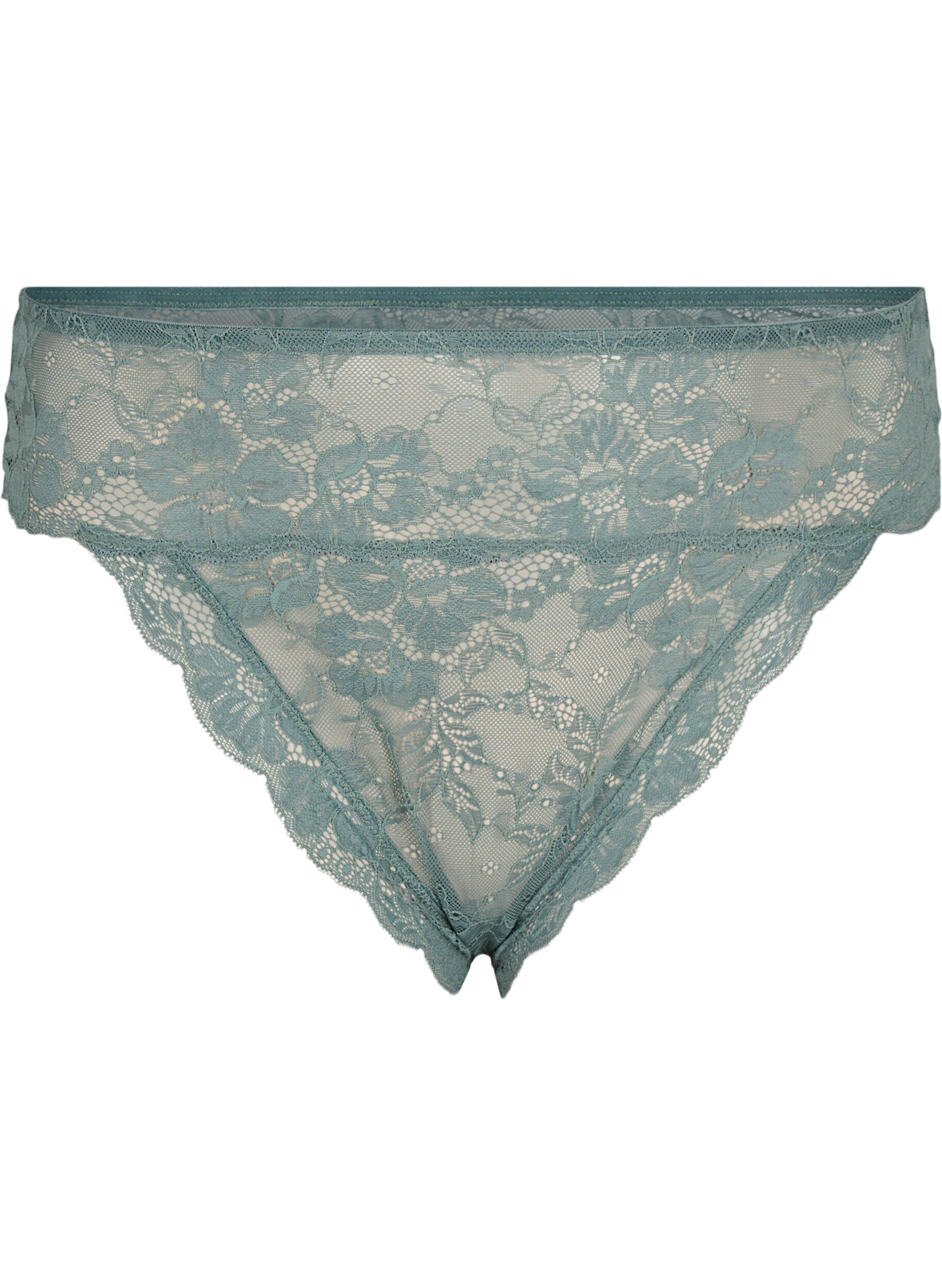 Zizzifashion Brazilian briefs with regular waist, Balsam Green, Packshot image number 0