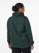 FLASH - Sweatshirt with high collar and pockets, Green, Model image number 2