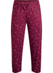 Cotton pyjama trousers with high waist, Dark Bordeaux, Packshot image number 0