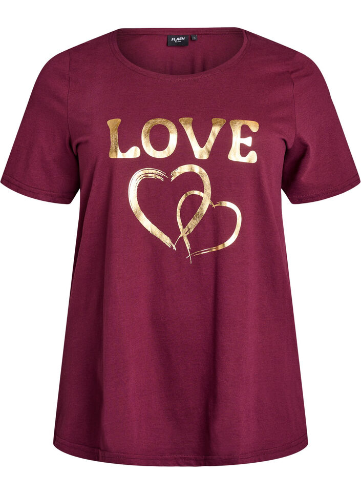 T-shirt with motif, Red, Packshot image number 0