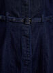 Denim dress with belt and 3/4-sleeves, Blue, Packshot image number 3