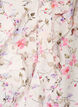 Viscose blouse with floral print and 3/4 sleeves, Vanilla, Packshot image number 2