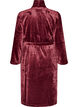 Robe in soft velour with pockets, Red, Packshot image number 1