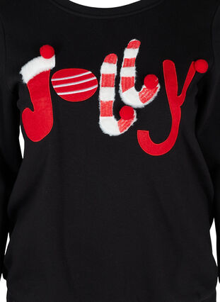Christmas sweater, Black Jolly, Packshot image number 2