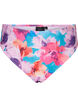 Bikini bottom with print and high waist, Pink, Packshot image number 0