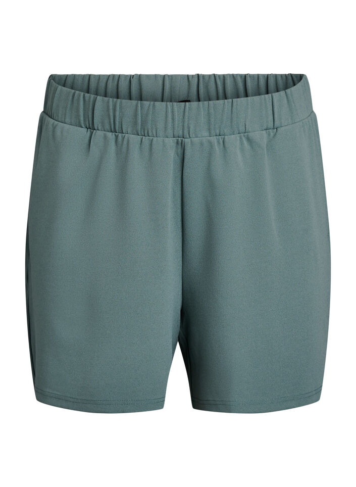 Loose shorts with pockets, Green, Packshot image number 0