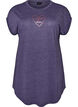 Short sleeve nightgown with text print, Purple, Packshot image number 0