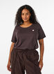 T-shirt with motif, Brown, Model image number 0