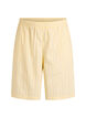 Striped high-waisted shorts with a loose fit, Yellow, Packshot image number 0