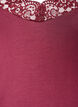 Viscose top with lace edge, Red, Packshot image number 2