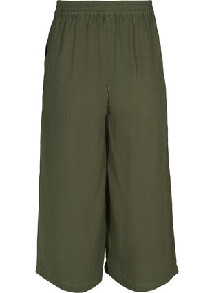 Wide 7/8 lengh trousers, Ivy Green, Packshot image number 1