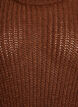 Knit blouse with fringes on the back, Brown, Packshot image number 2
