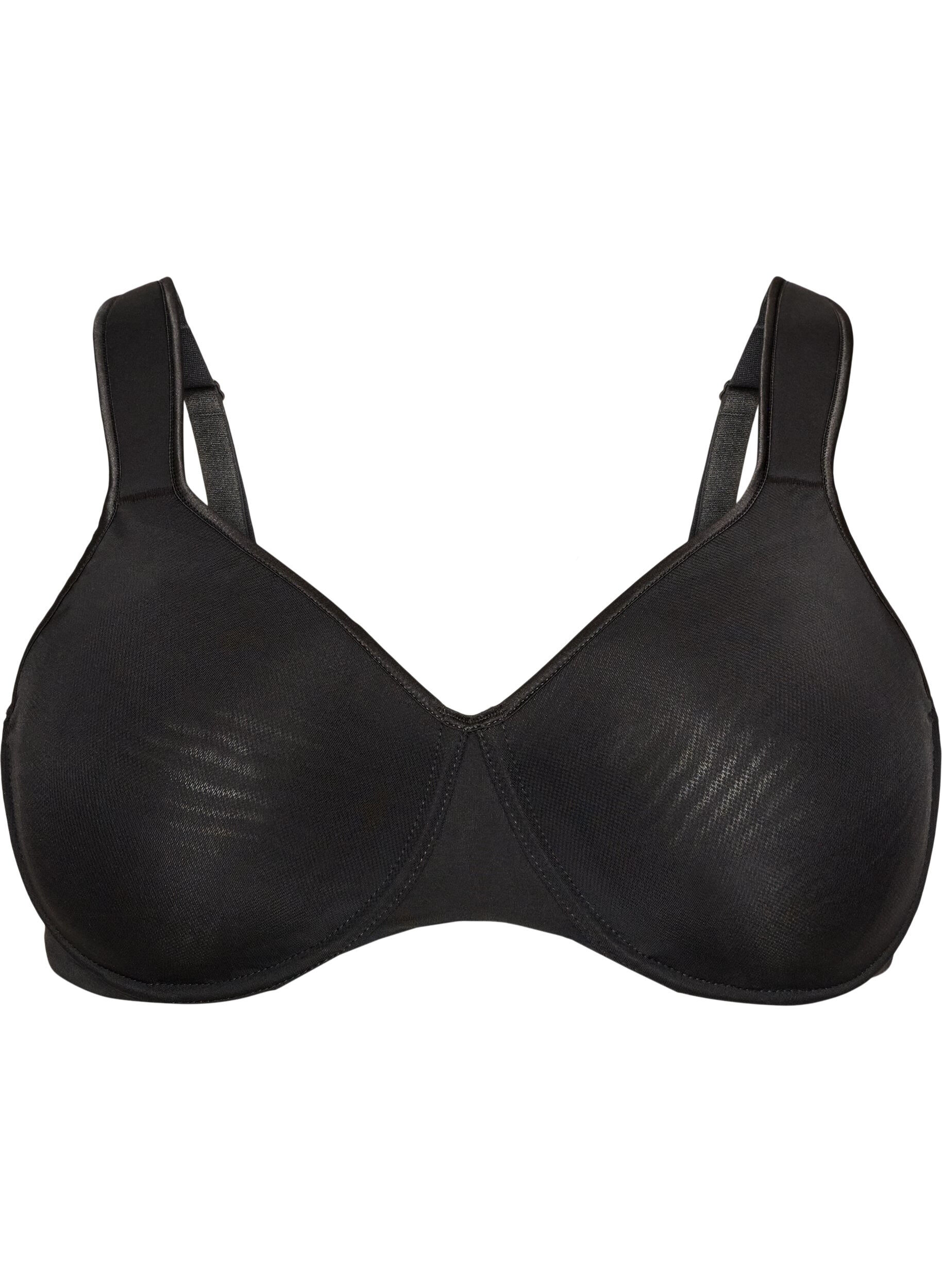 Minimizer bra with padded straps