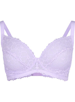 Full cover lace bra with underwire, Purple Rose, Packshot image number 0