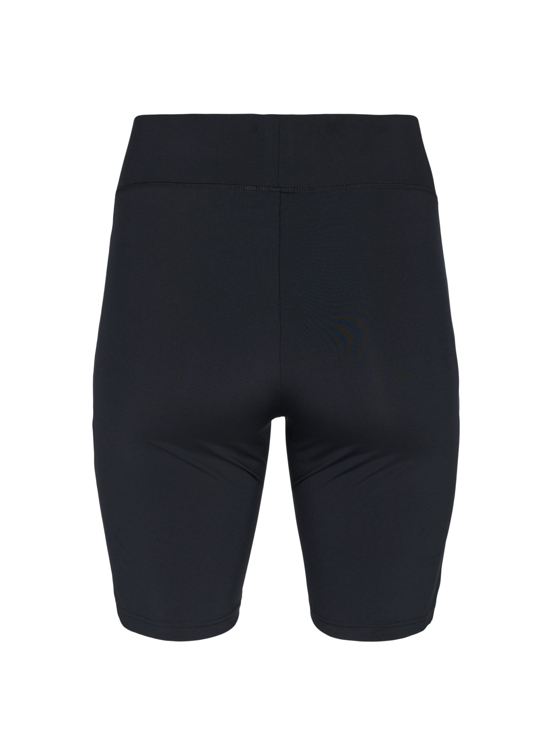 Zizzifashion Tight-fitting workout shorts with logo, Black, Packshot image number 1