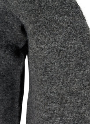 Cardigan with wool, Dark Grey Melange, Packshot image number 2