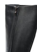 Long boot with ribbed panels, Black, Packshot image number 2