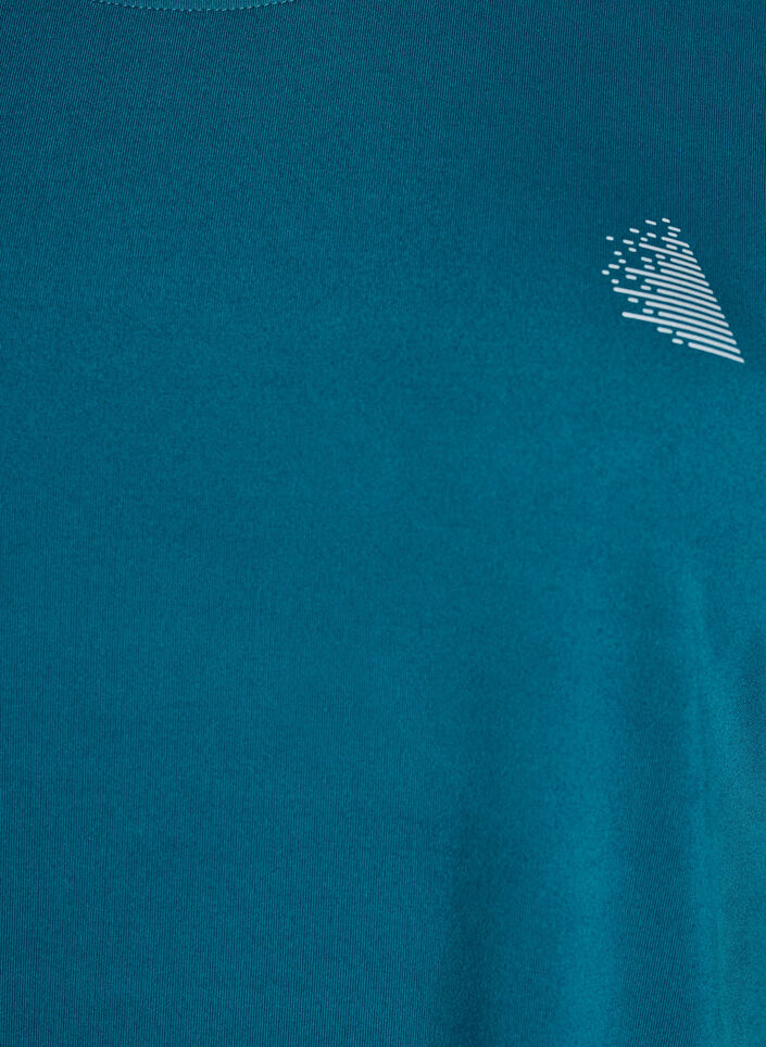 Solid-coloured training T-shirt, Green, Packshot image number 2